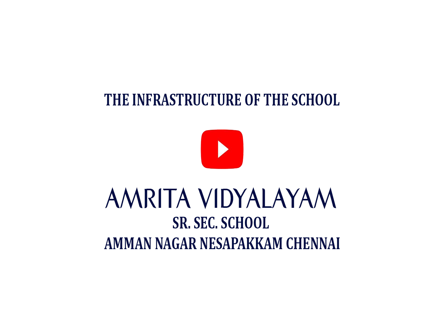THE INFRASTRUCTURE OF THE SCHOOL